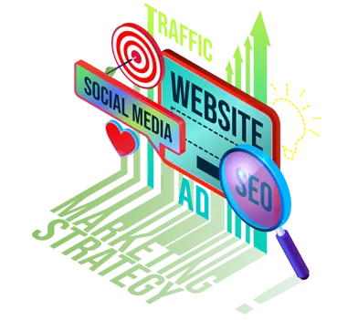 a close-up of a Digital marketing sign