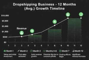 Chart of growth timeline